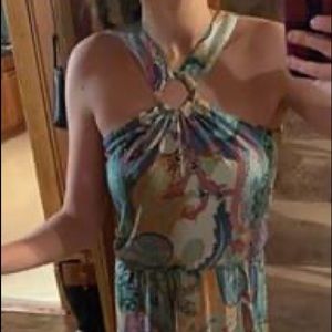 Long patterned dress